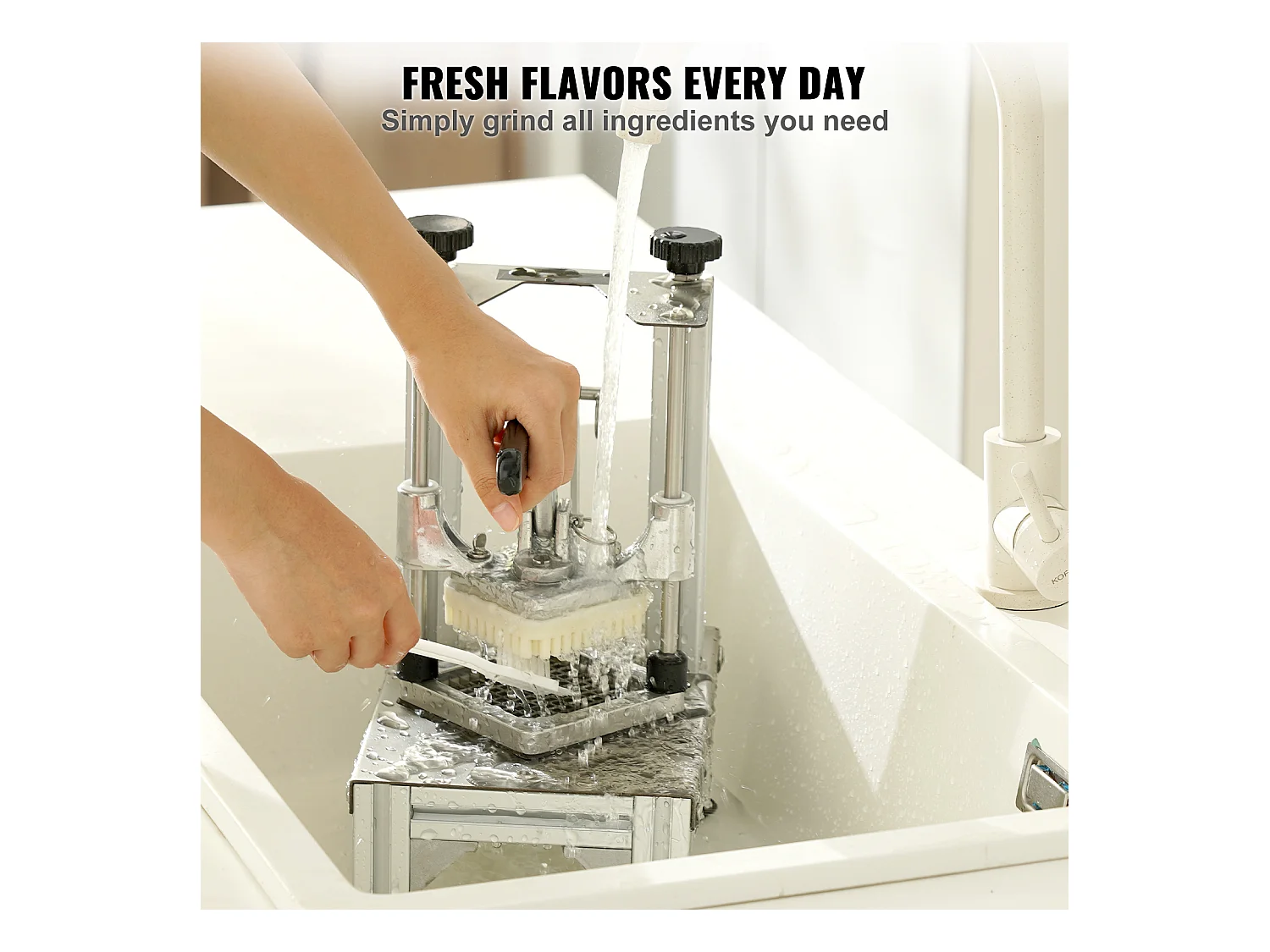 Cortadora Comercial de Papas y Verduras SucceBuy con 4 Cuchillas y Cortadora de Papas