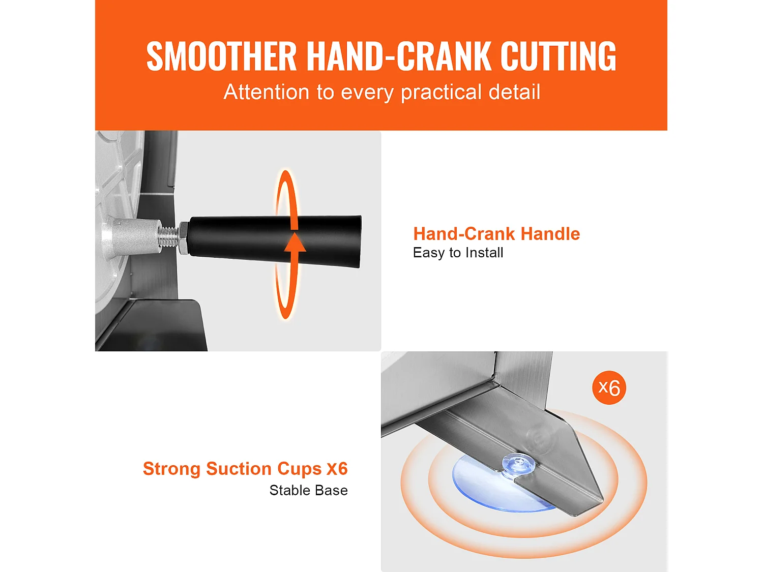 Affettatrice Manuale SucceBuy Affettatrice Manuale per Verdure e Frutta, Spessore da 0 a 1,27 cm, Affettatrice Alimentare Regolabile