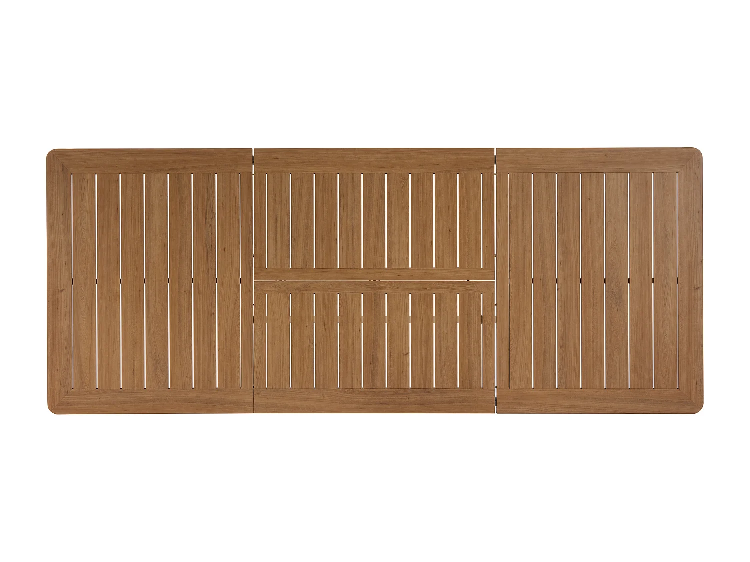 Table de jardin extensible en aluminium L.155/246 cm - Naturel clair et blanc - SERUNO de MYLIA