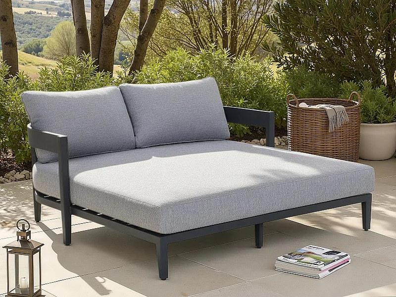 Cama de jardim em alumínio - Antracite - NYDELO da MYLIA