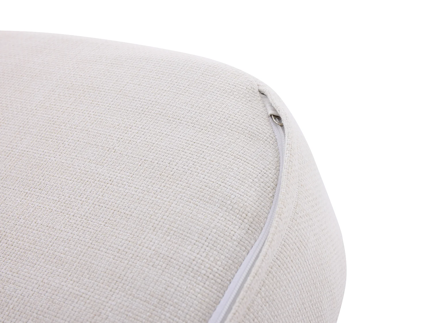 Salon de jardin en résine tressée : un canapé de jardin 2 places et 1 table basse - Anthracite avec coussins blancs - VEYRO de MYLIA