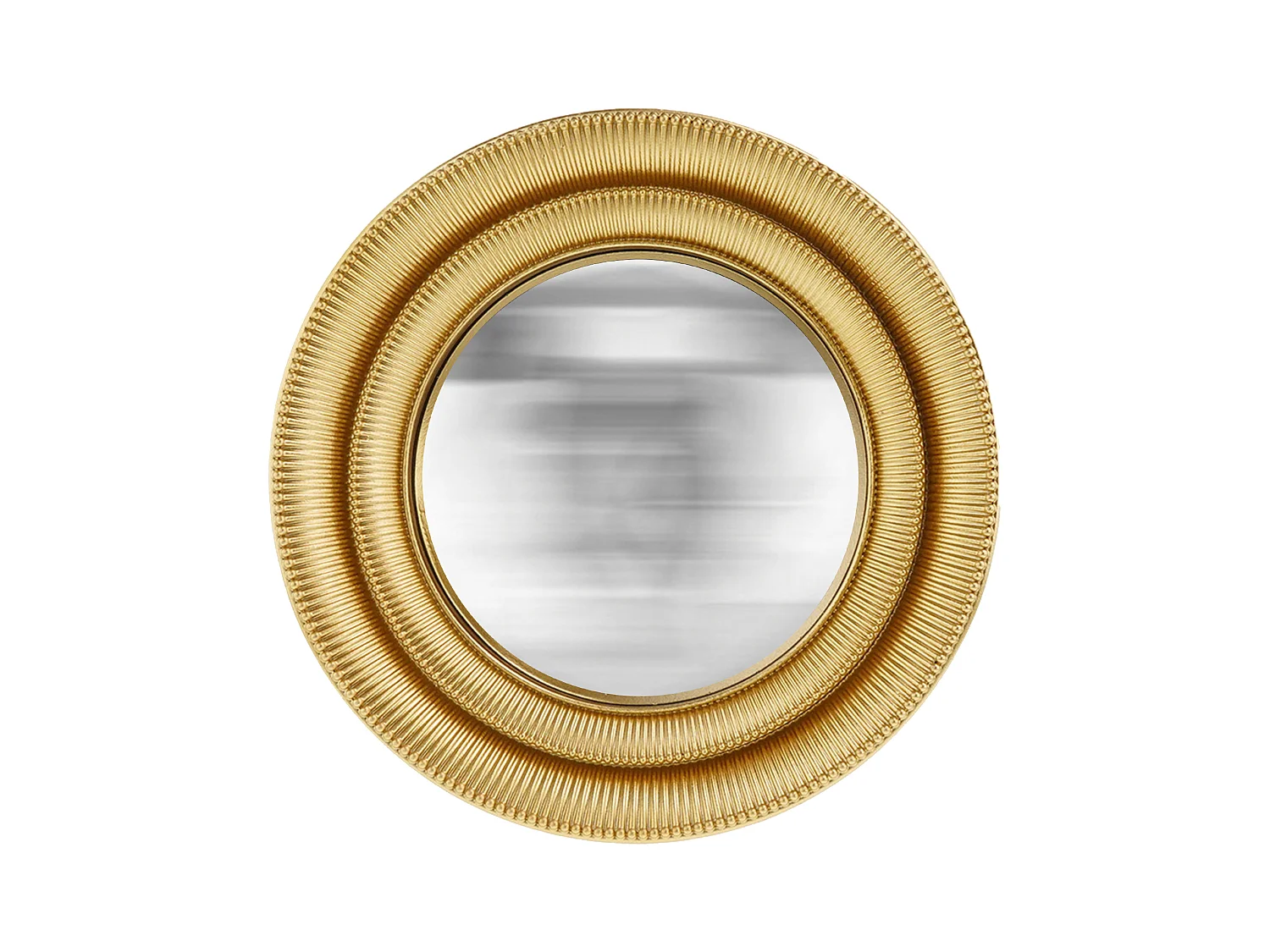 Miroir convexe doré 18.7cm