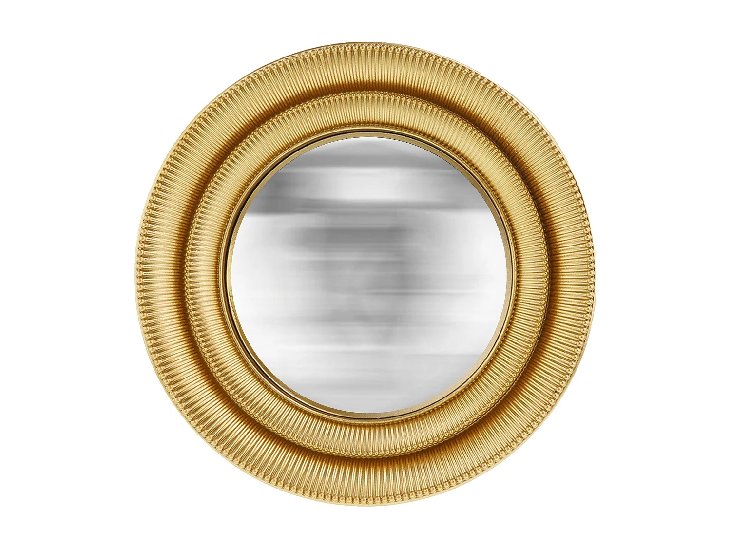 Miroir convexe doré 18.7cm