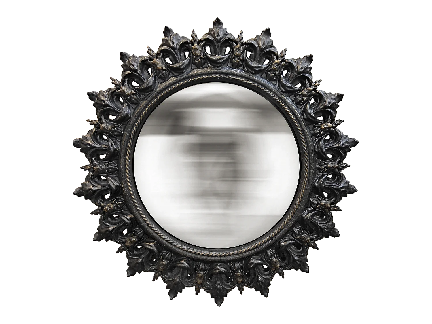 Miroir convexe noir épis 21.3cm