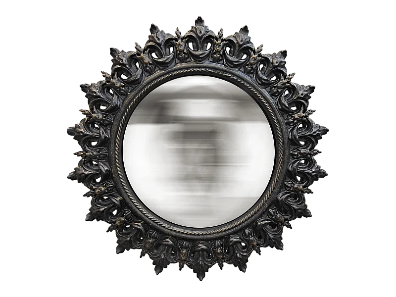 Miroir convexe noir épis 21.3cm
