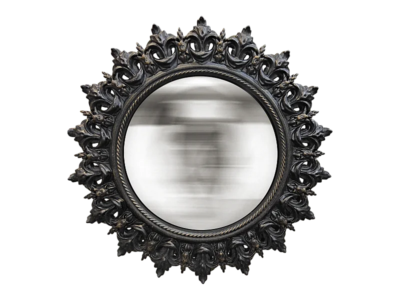 Miroir convexe noir épis 21.3cm