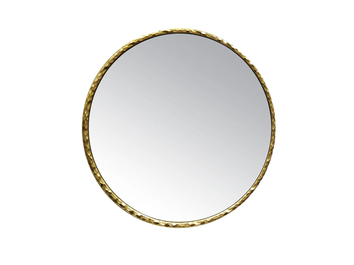 Miroir rond doré 80cm