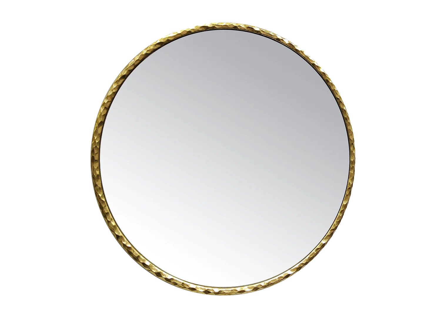 Miroir rond doré 80cm