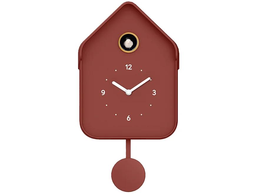 Horloge coucou terracotta 20.6x39cm