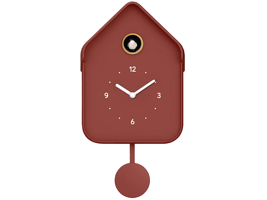 Horloge coucou terracotta 20.6x39cm