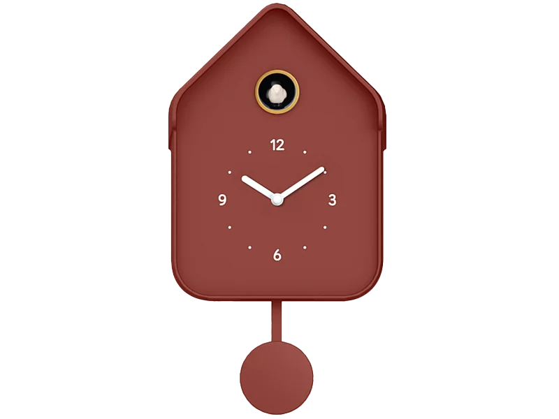 Horloge coucou terracotta 20.6x39cm