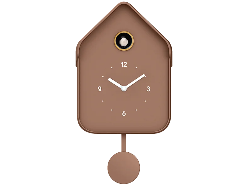Horloge coucou café au lait 20.6x39cm