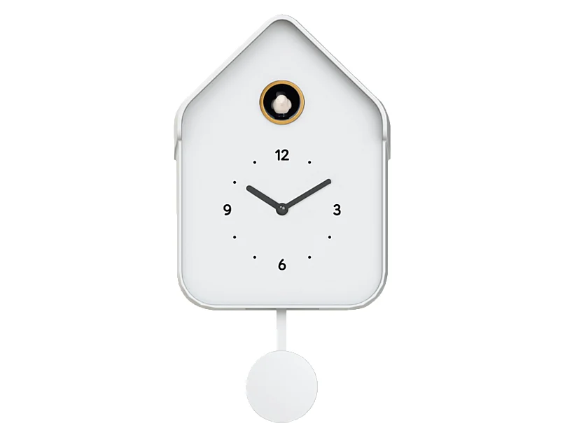 Horloge coucou blanc 20.6x39cm