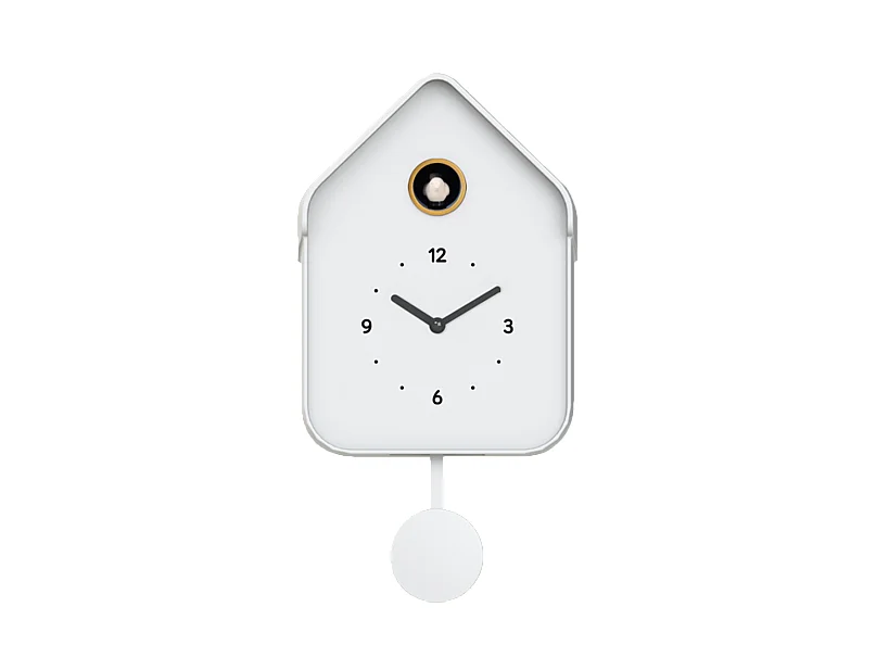 Horloge coucou blanc 20.6x39cm