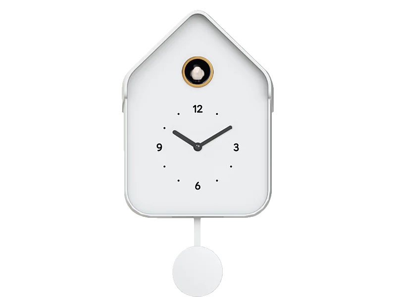 Horloge coucou blanc 20.6x39cm