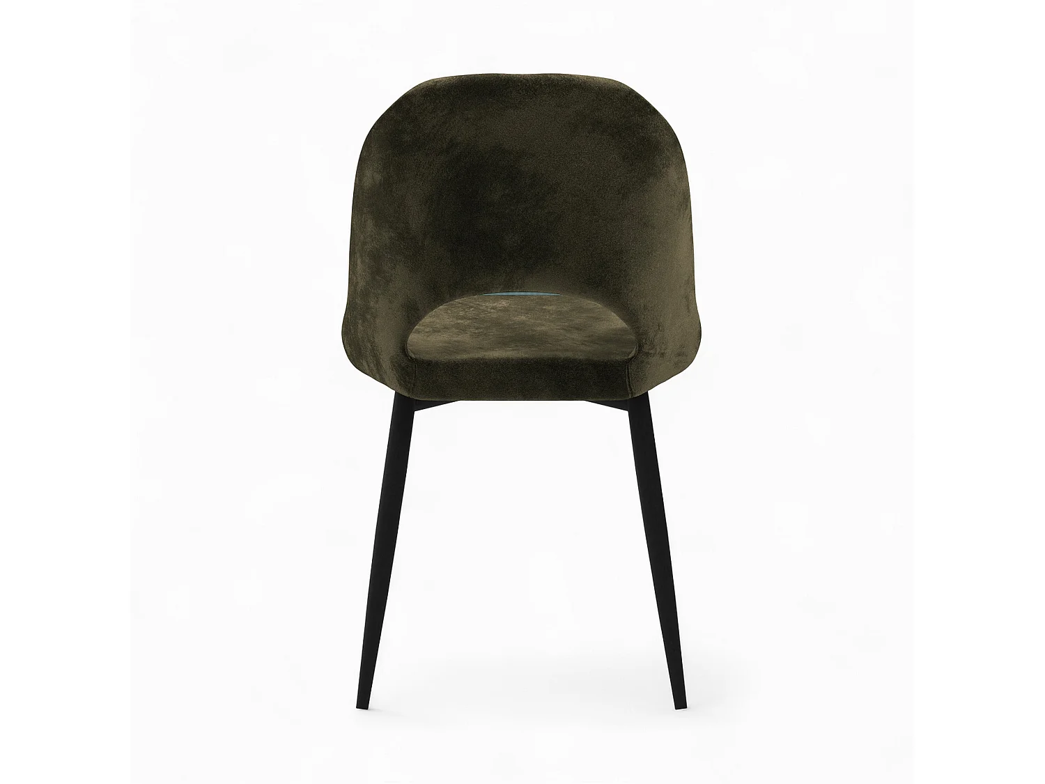 Pack 2 chaises et 2 chaises de bar 65 cm en velours vert - Pénélope