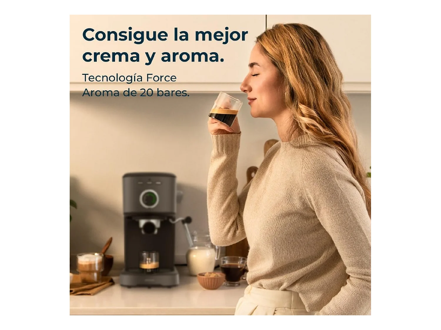 Cecotec Machine à café express Power Espresso 20 Pecan Steel