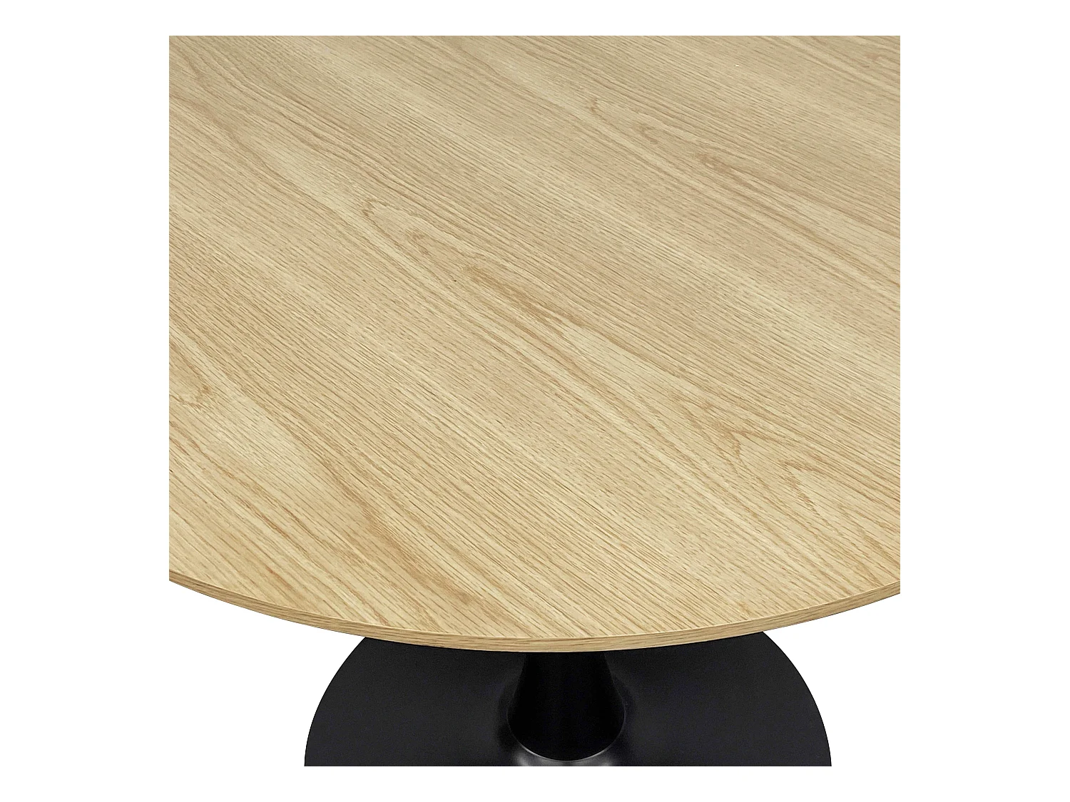 Table à manger ronde 4 personnes D100 cm bois clair