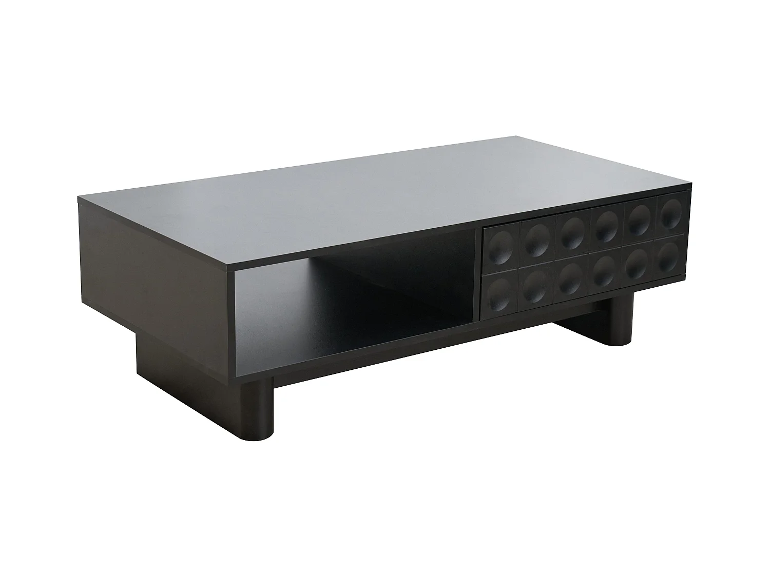 Table basse rectangulaire L120 cm noir