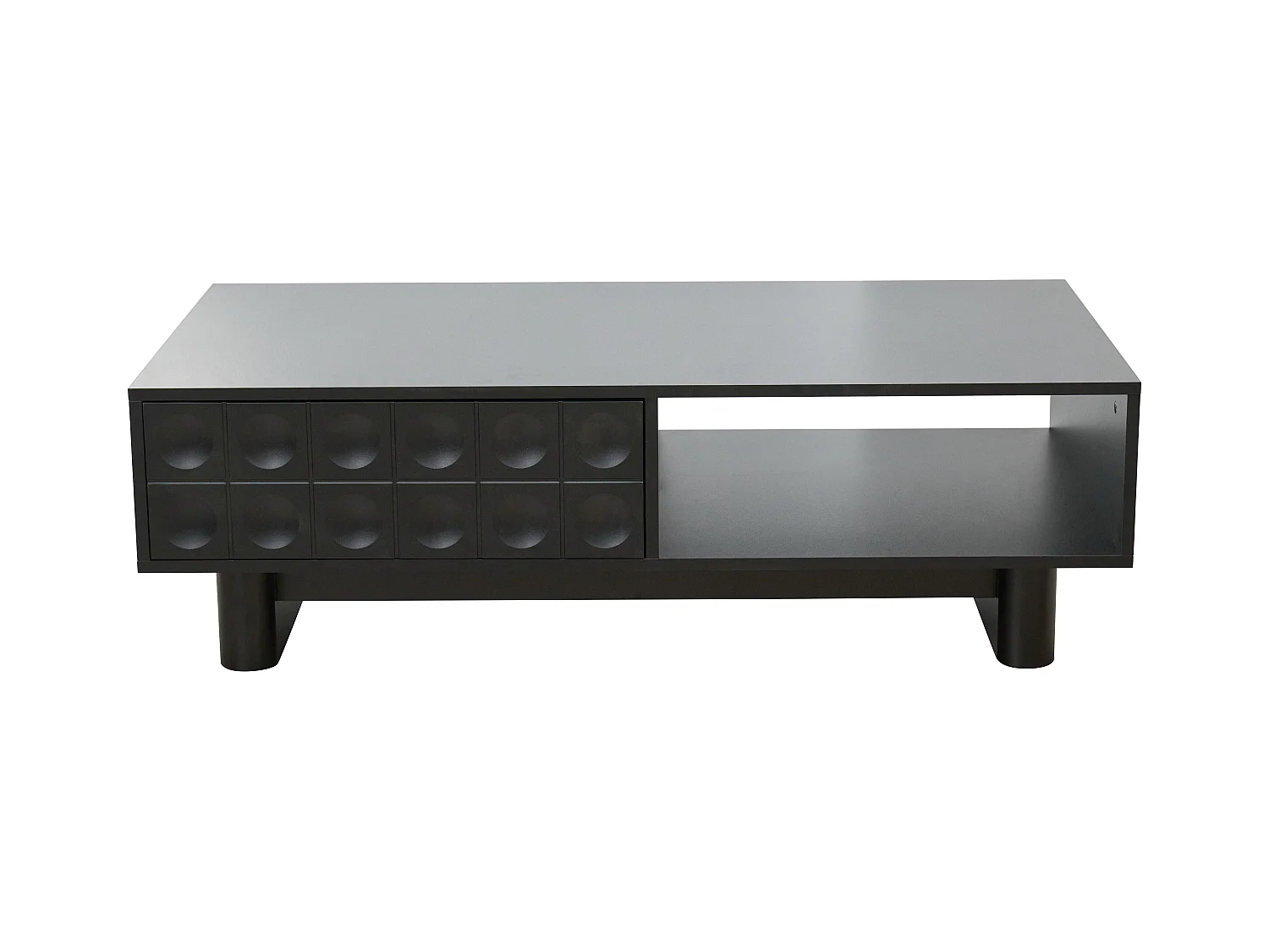 Table basse rectangulaire L120 cm noir