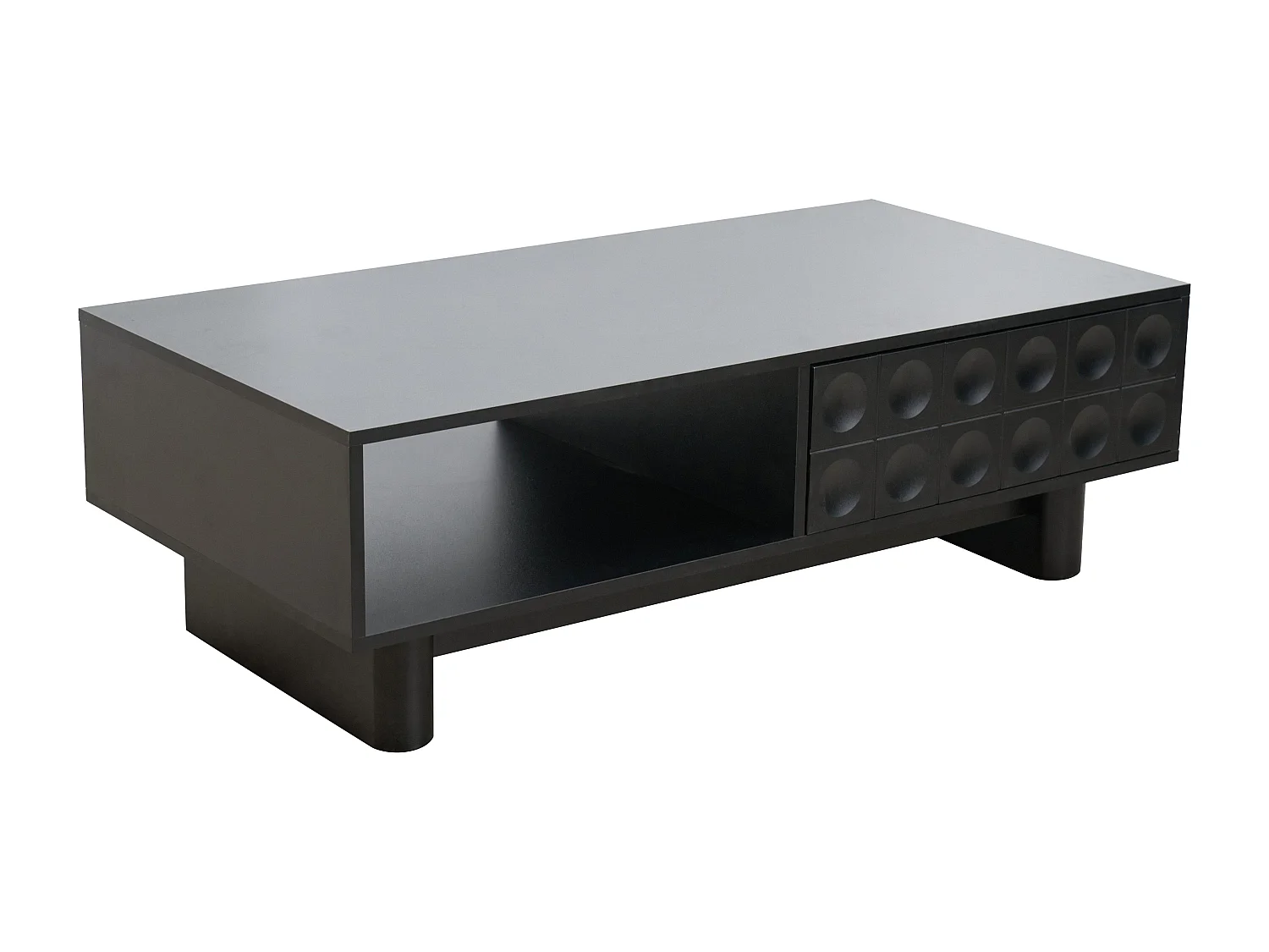 Table basse rectangulaire L120 cm noir