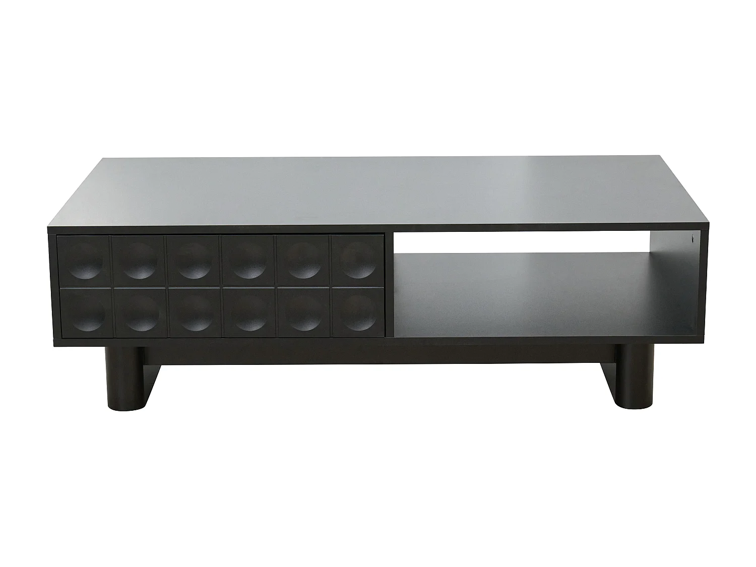 Table basse rectangulaire L120 cm noir