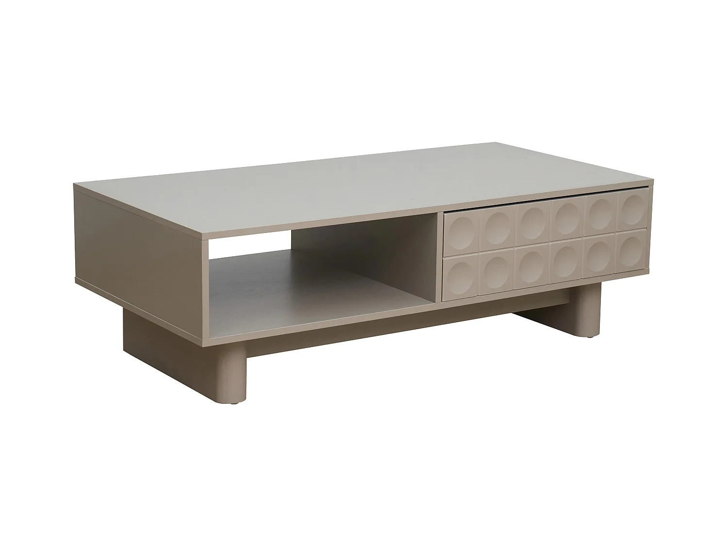 Table basse rectangulaire L120 cm beige