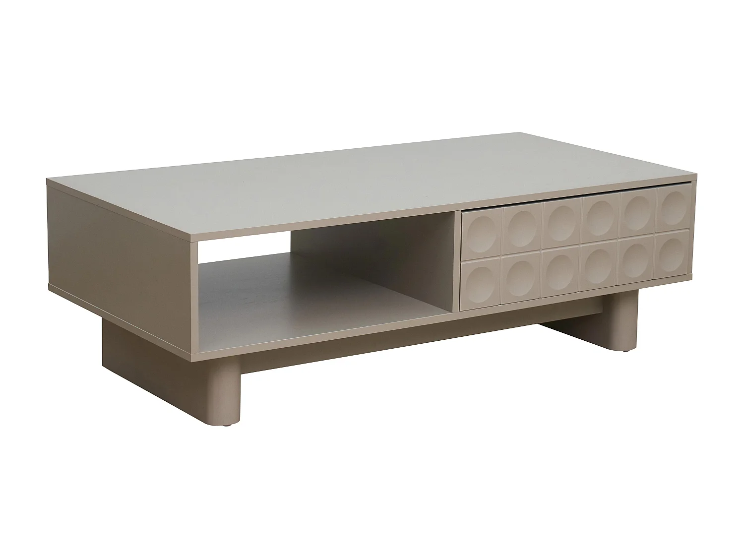 Table basse rectangulaire L120 cm beige