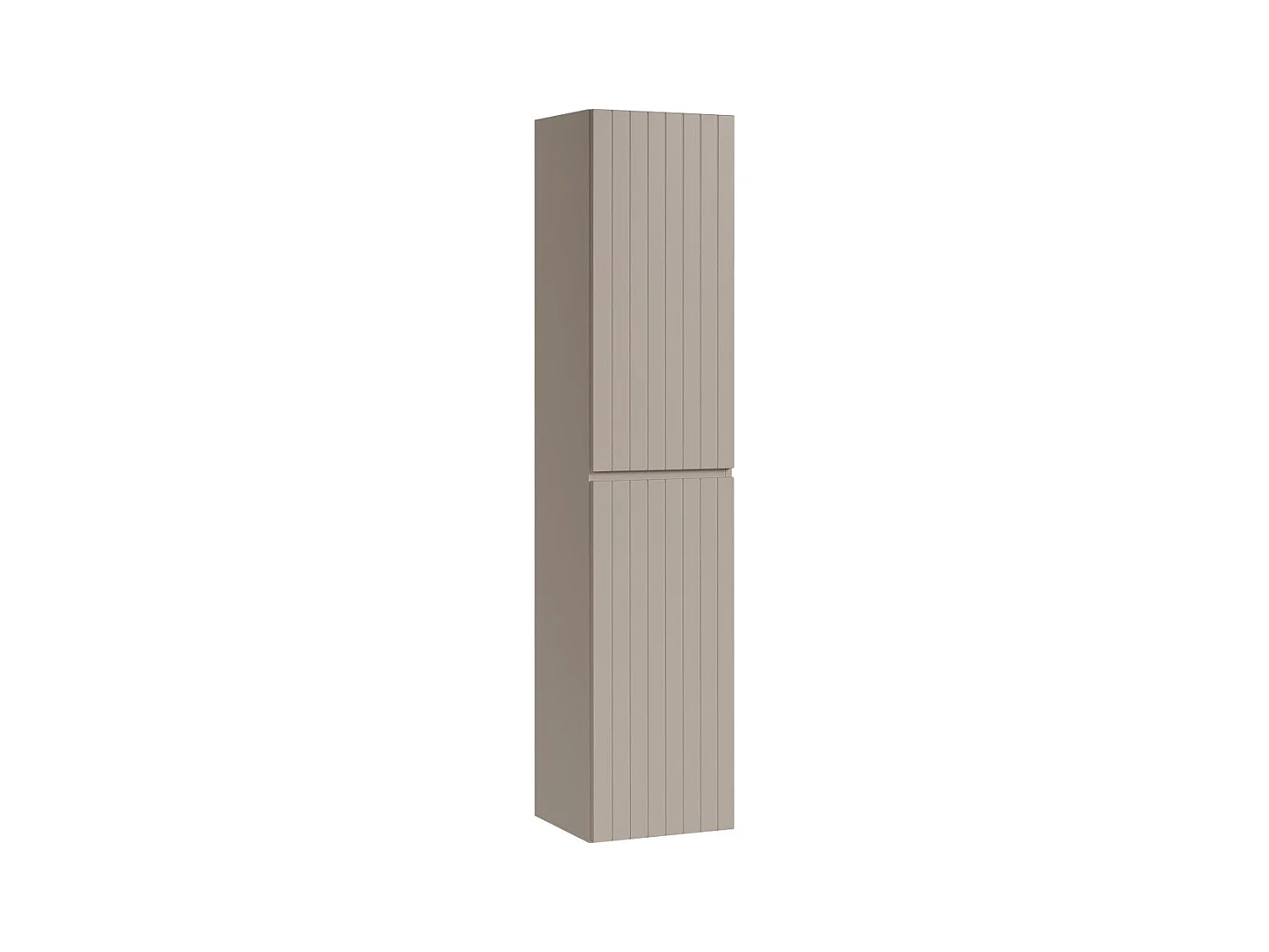 Colonne ICON 160 cm – Finition marron congo – 2 portes – Meuble de salle de bain suspendu