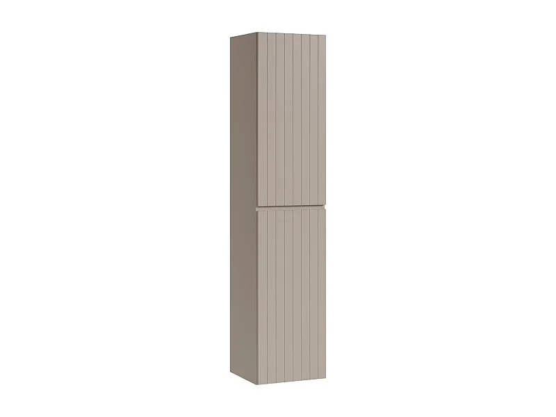 Colonne ICON 160 cm – Finition marron congo – 2 portes – Meuble de salle de bain suspendu