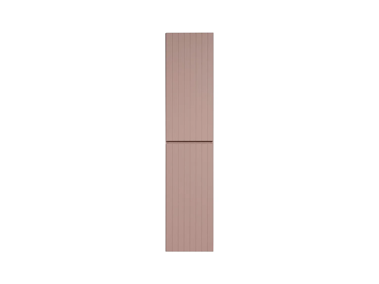 Coluna de banheiro ICON 160 cm – 2 portas – Acabamento rosa empoeirado – Móvel suspenso moderno
