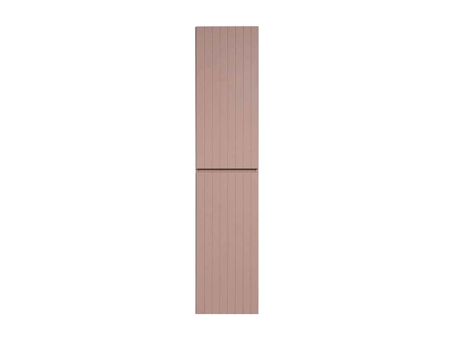 Coluna de banheiro ICON 160 cm – 2 portas – Acabamento rosa empoeirado – Móvel suspenso moderno