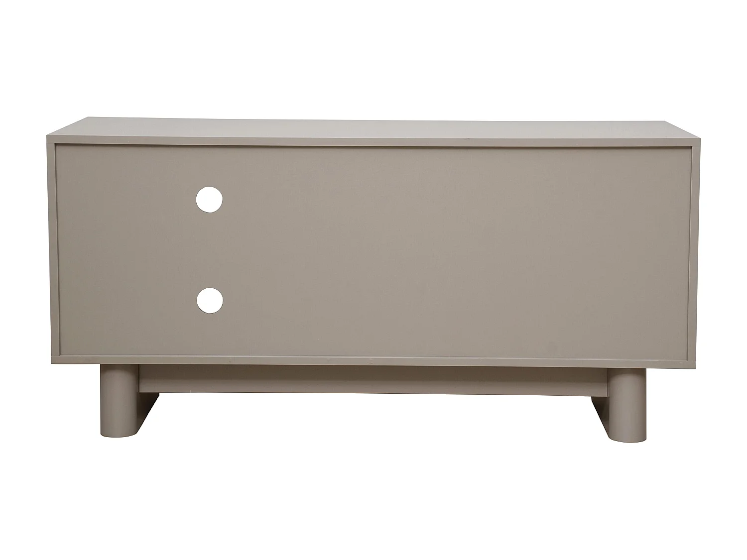 Meuble TV rectangulaire 1 porte L120 cm beige