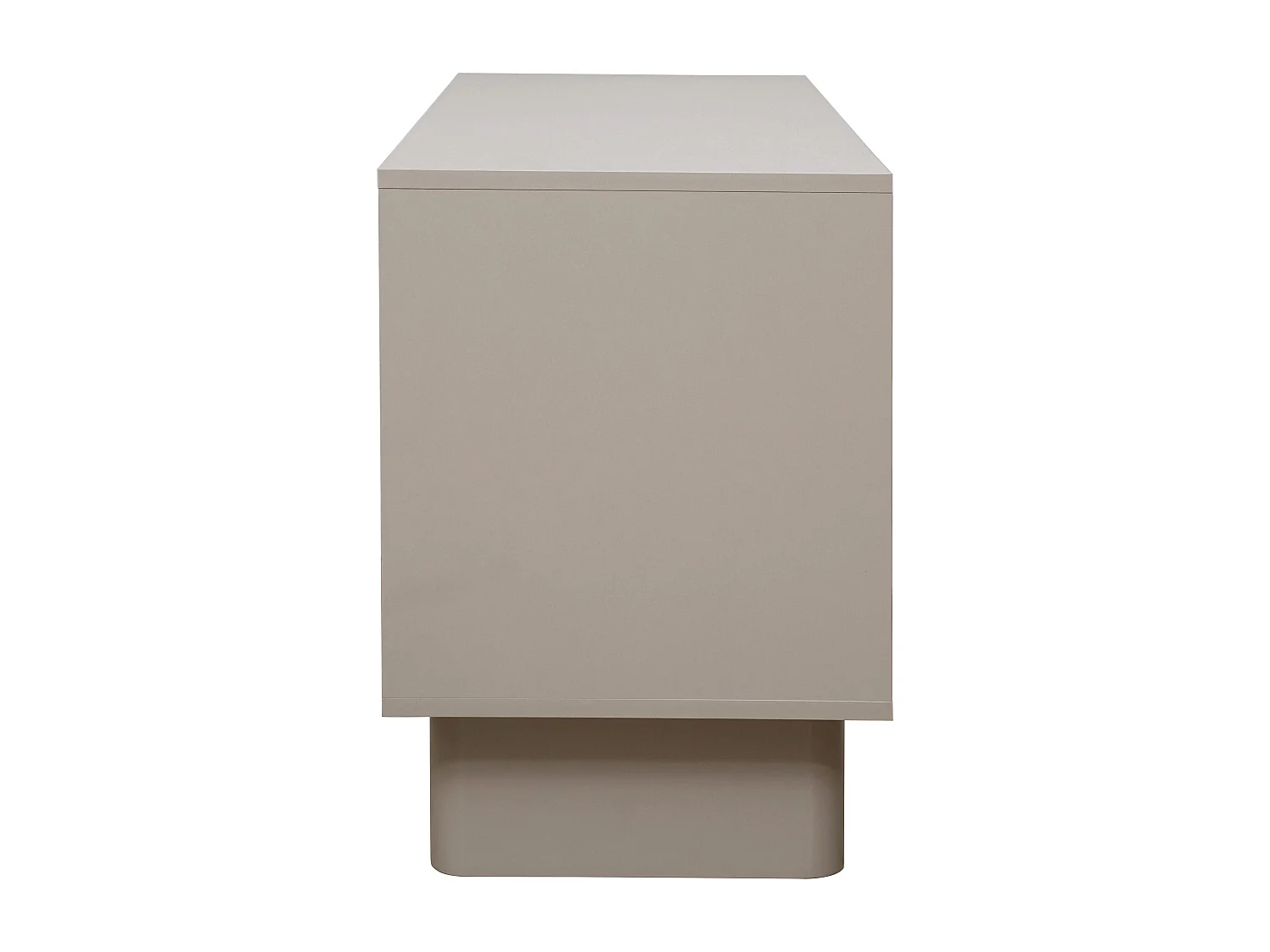 Meuble TV rectangulaire 1 porte L120 cm beige