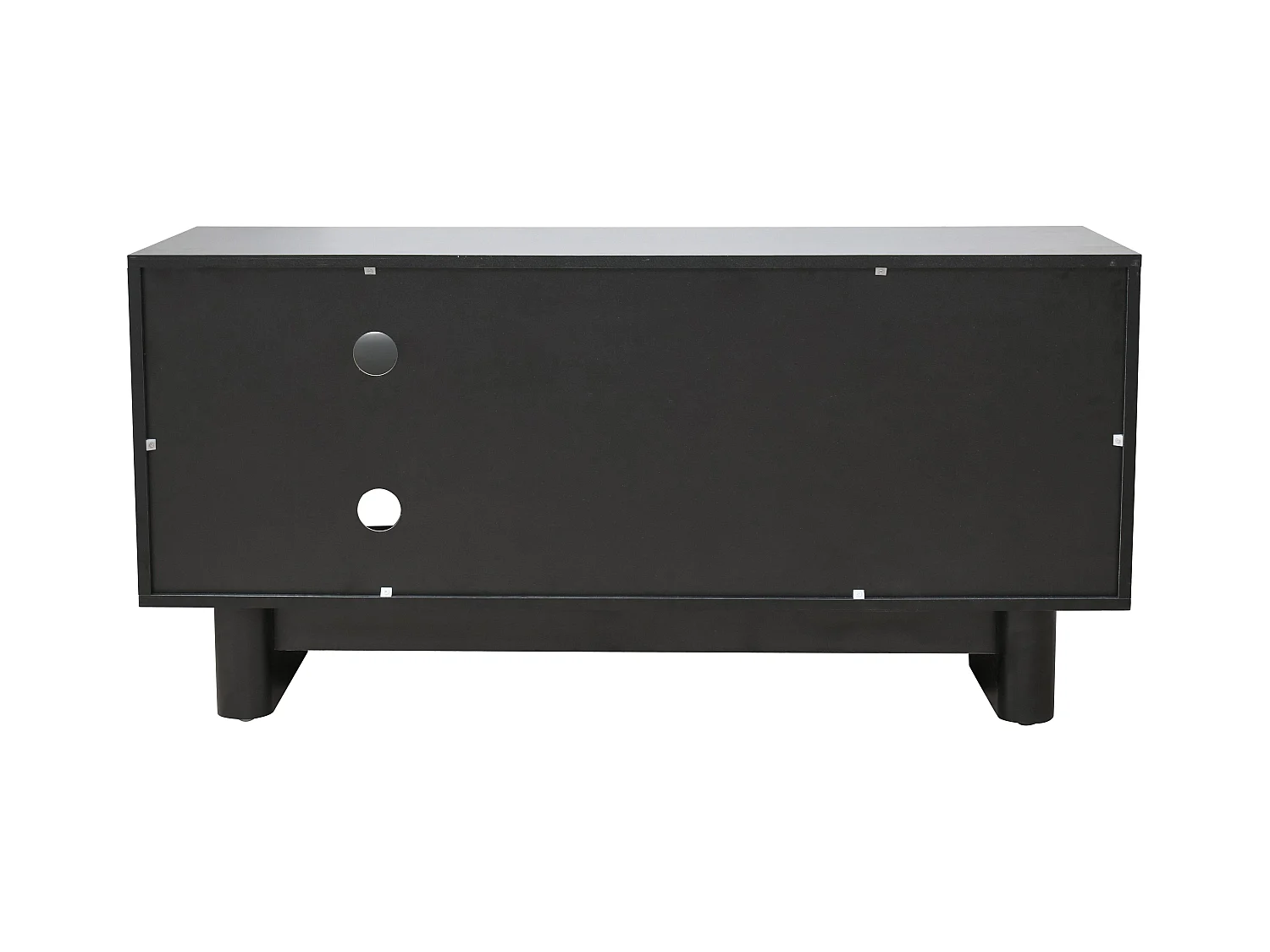 Meuble TV rectangulaire 1 porte L120 cm noir