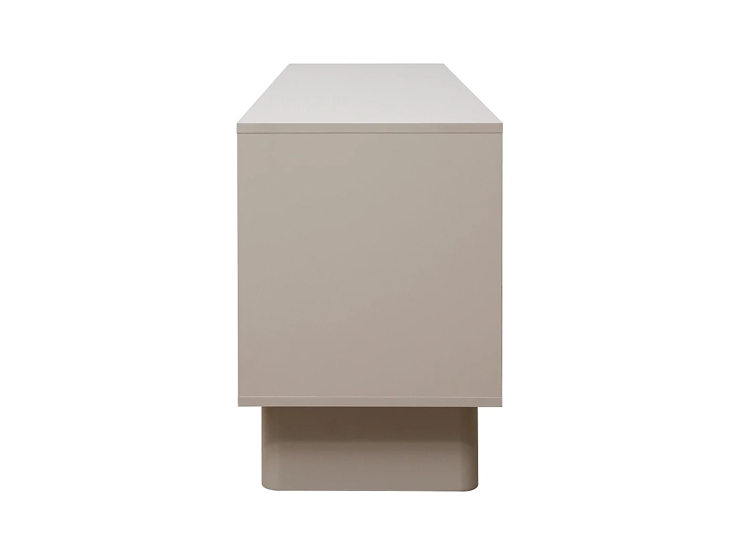 Meuble TV rectangulaire 3 portes L200 cm beige