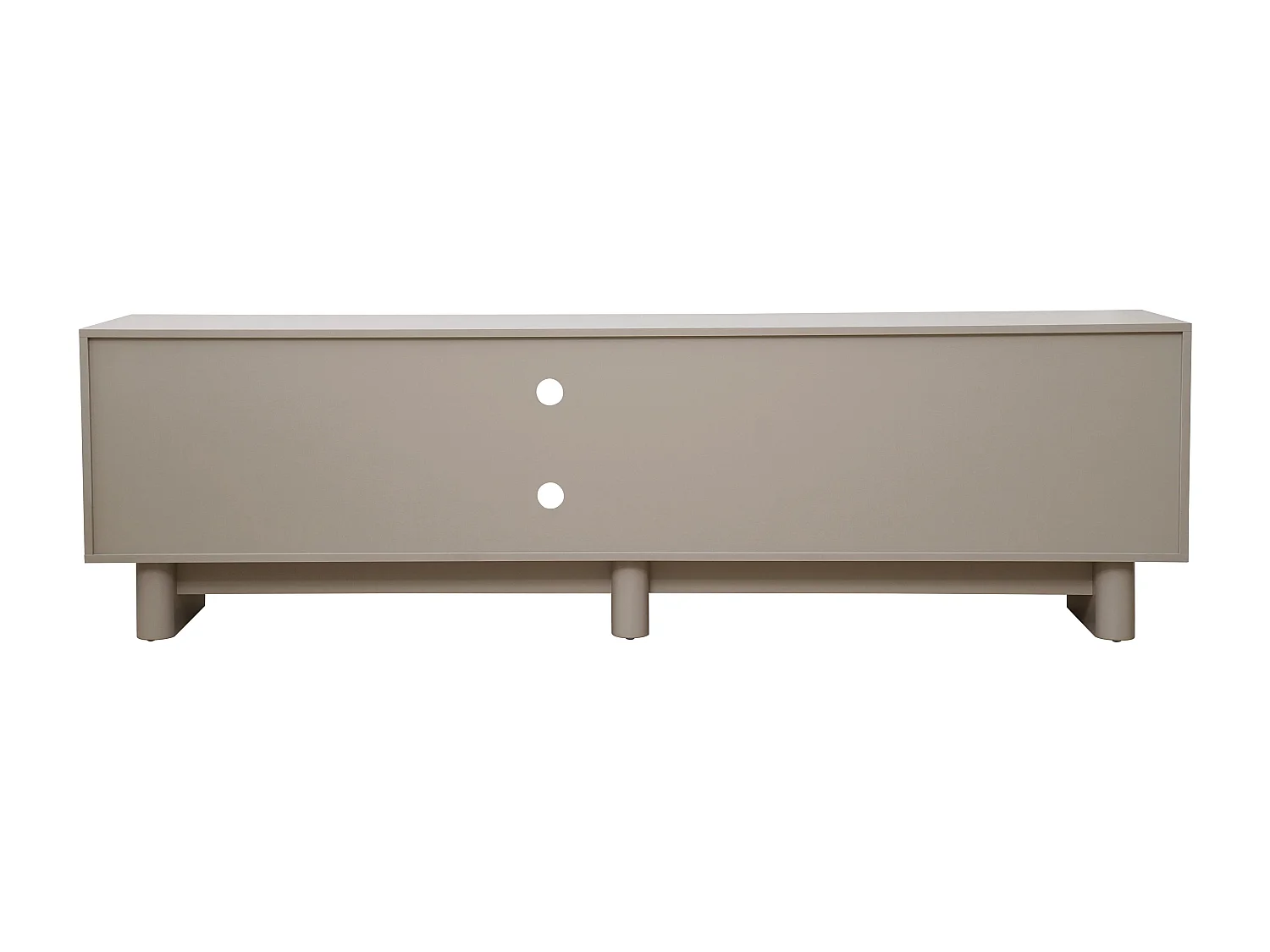 Meuble TV rectangulaire 3 portes L200 cm beige