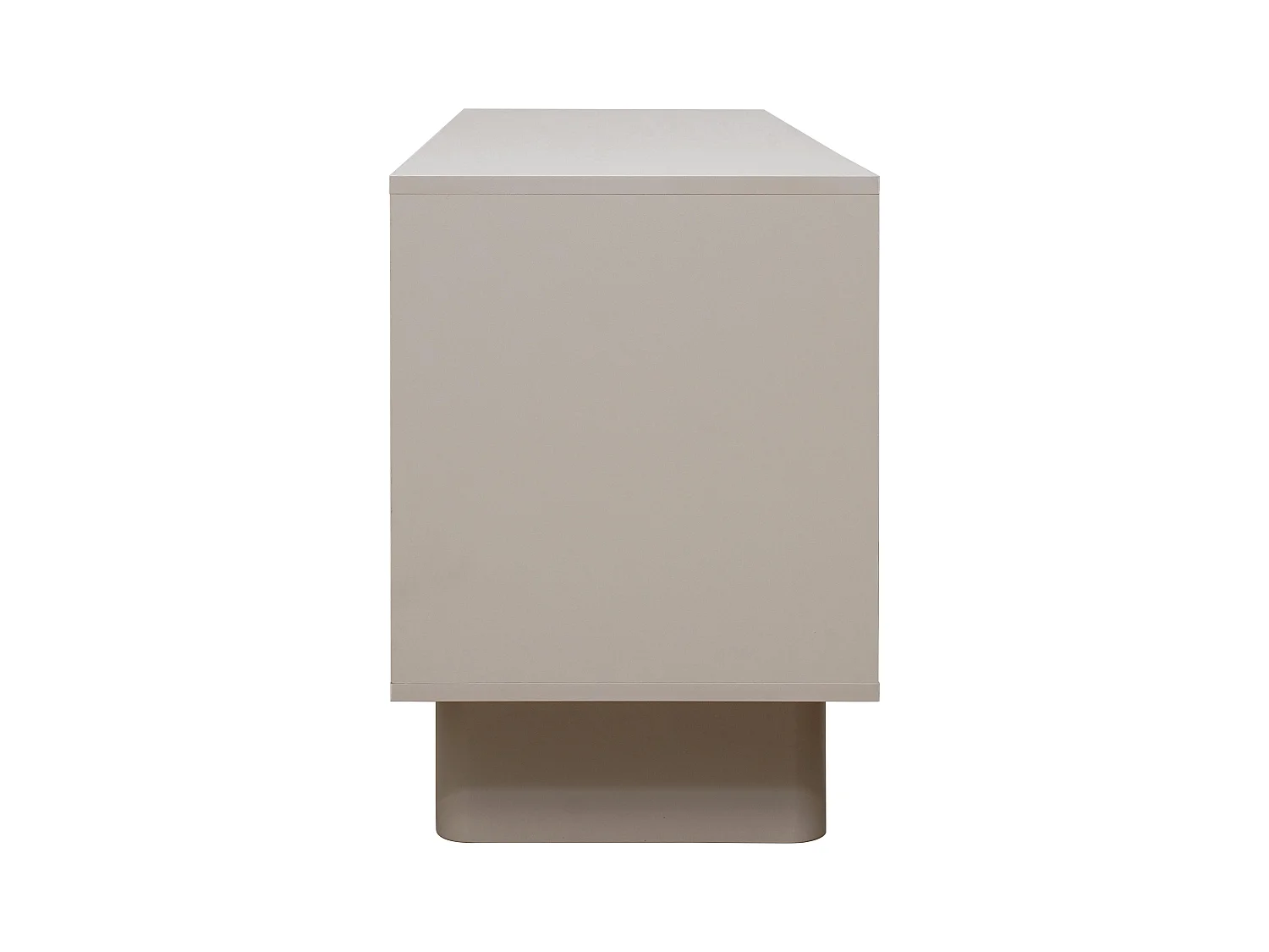 Meuble TV rectangulaire 2 portes L160 cm beige
