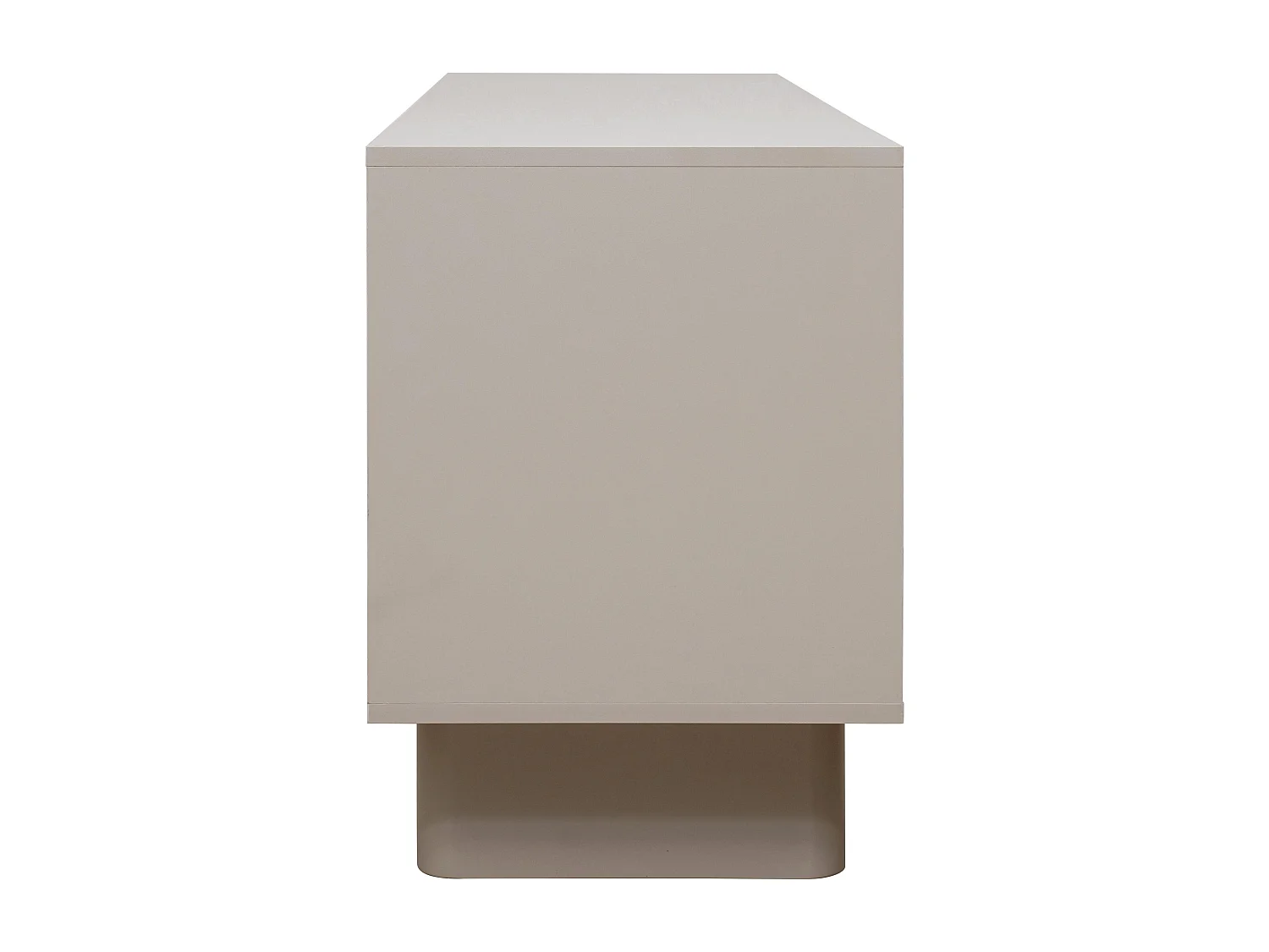 Meuble TV rectangulaire 2 portes L160 cm beige