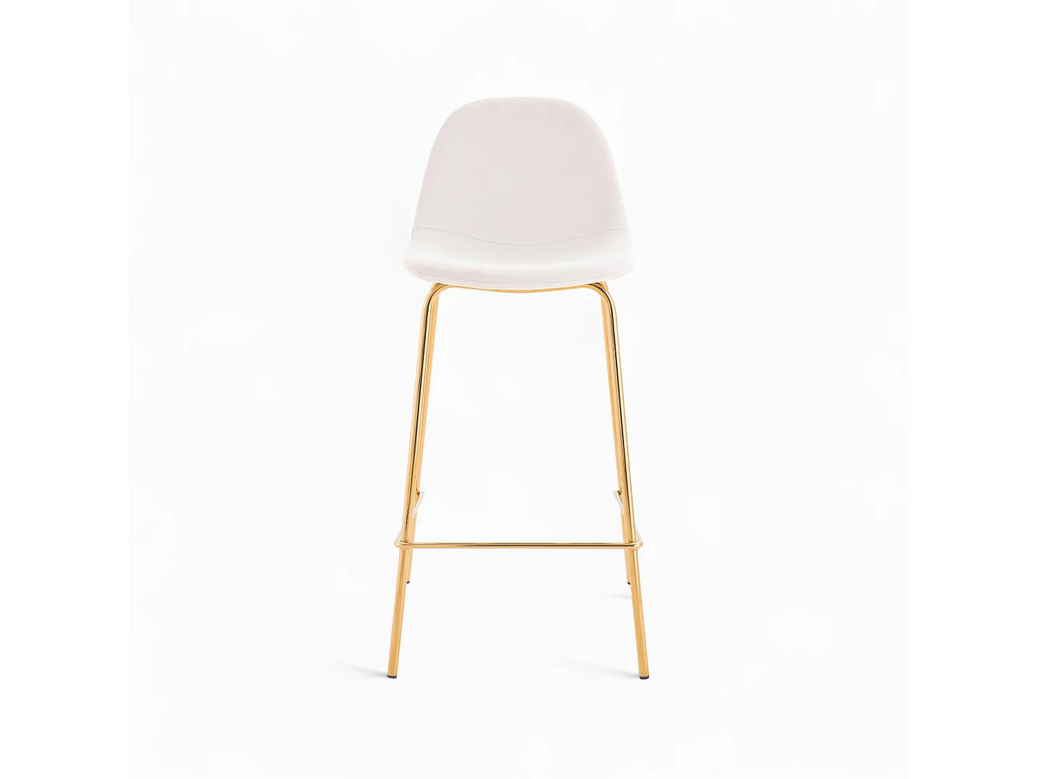 Set di 4 sedie per isola centrale bianche e blu 65 cm - Henrik