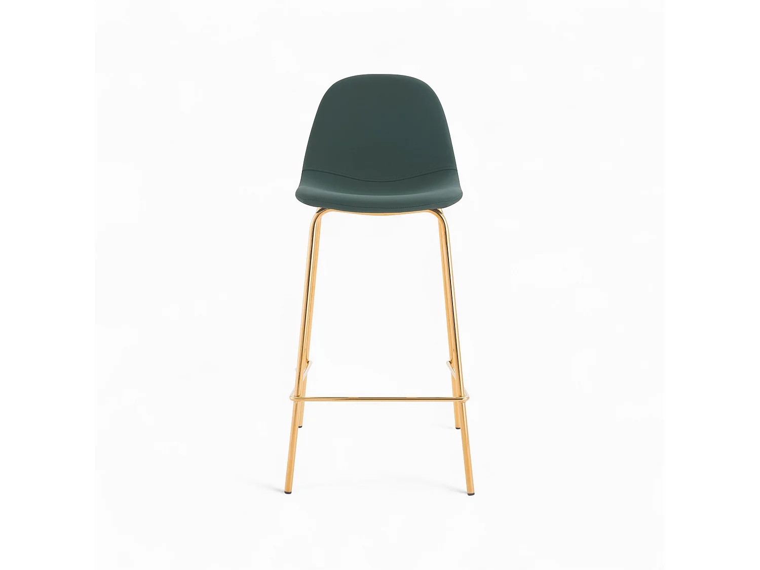 Pack de 4 sillas para isla central blancas y verdes 65 cm - Henrik