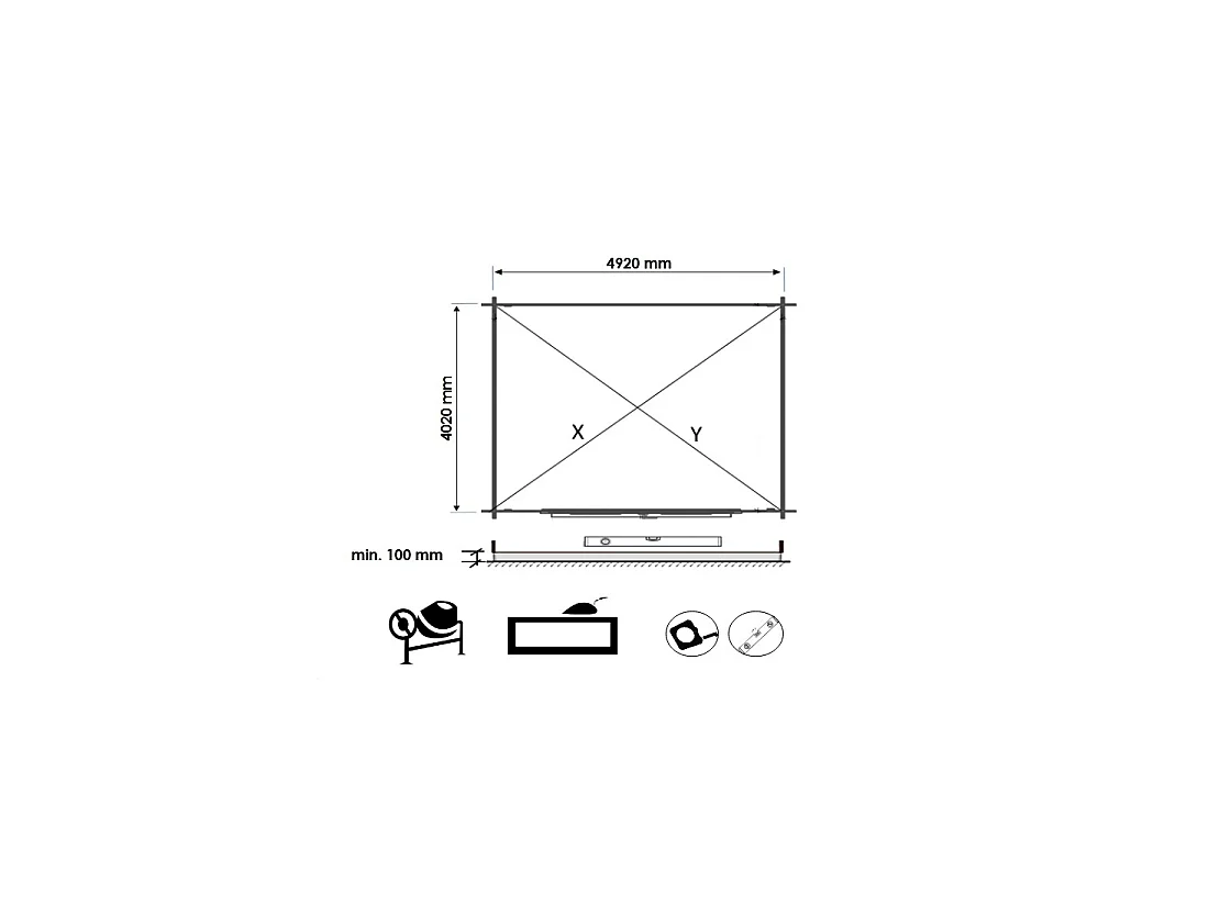 Casetta da giardino in legno - 21.42m2 - 5.1x4.2m - 34mm - colore: naturale - DOM746 - ALTANKA