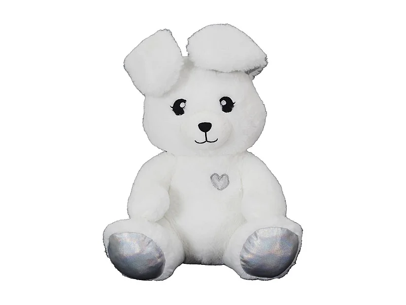 Peluche lapin animée kawaii en polyester (H30 cm)