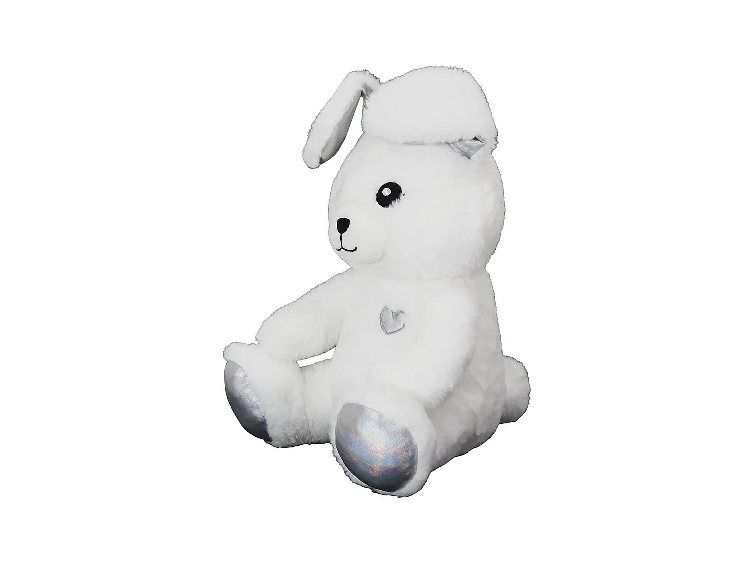 Peluche lapin animée kawaii en polyester (H30 cm)