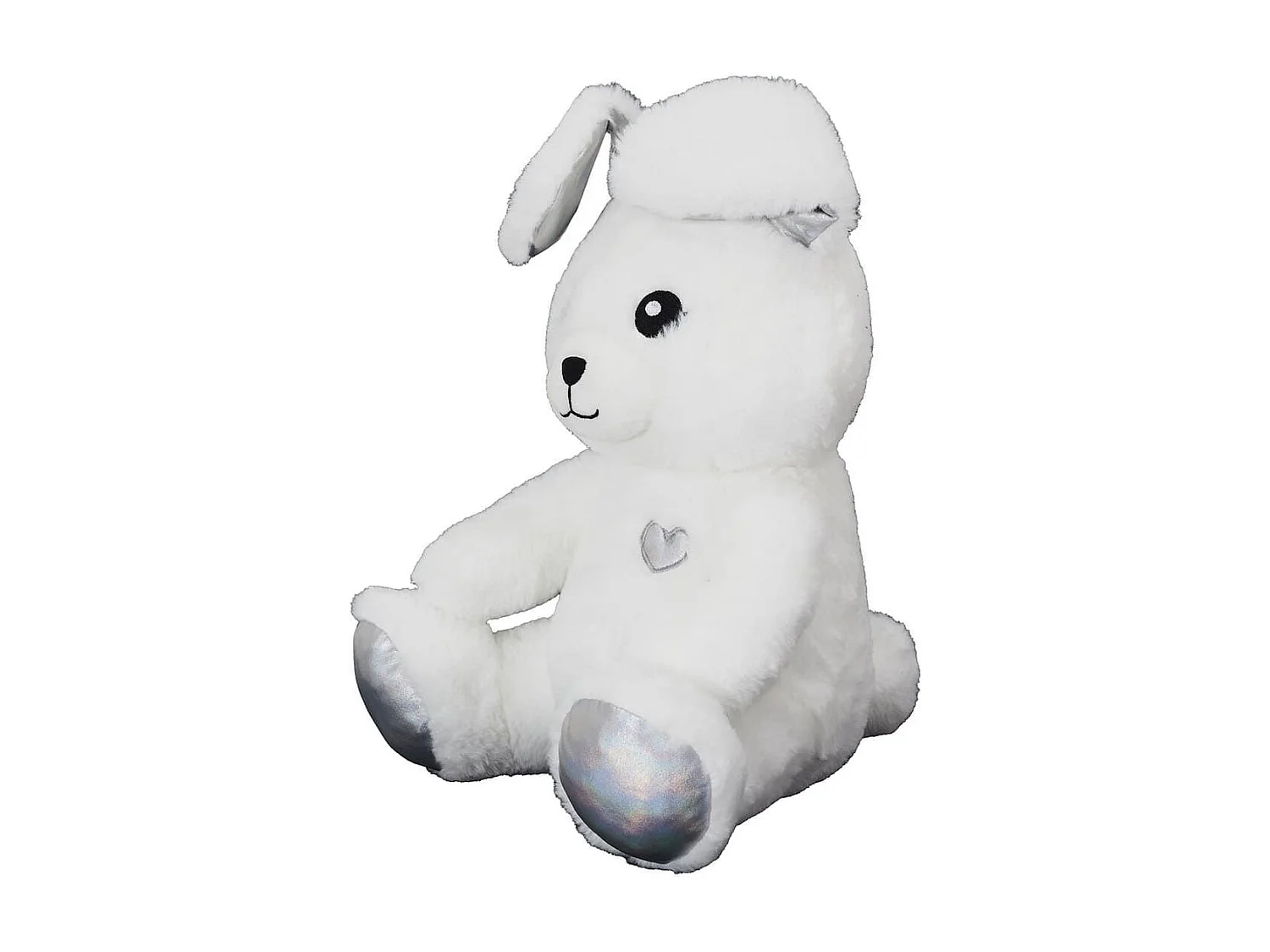 Peluche lapin animée kawaii en polyester (H30 cm)