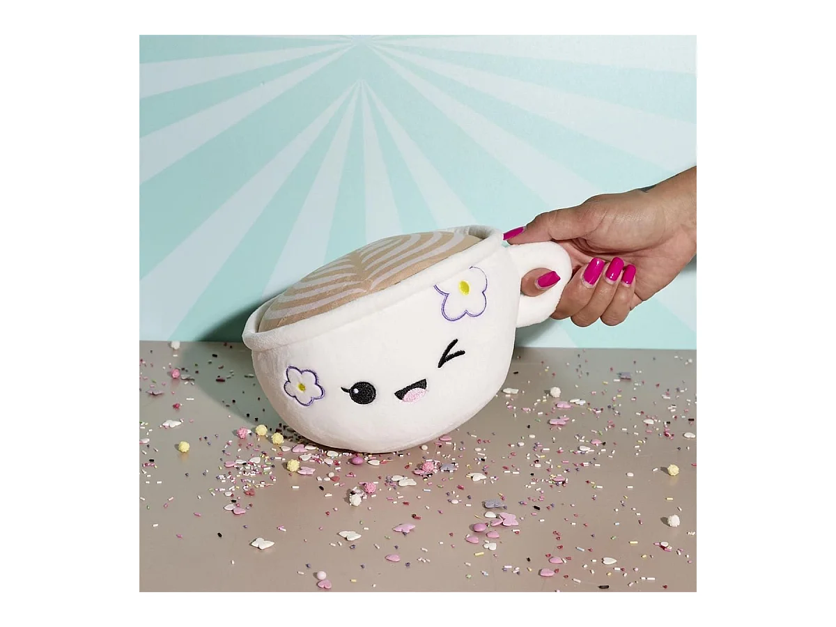 Peluche tasse de café kawaii en polyester (H18 cm)