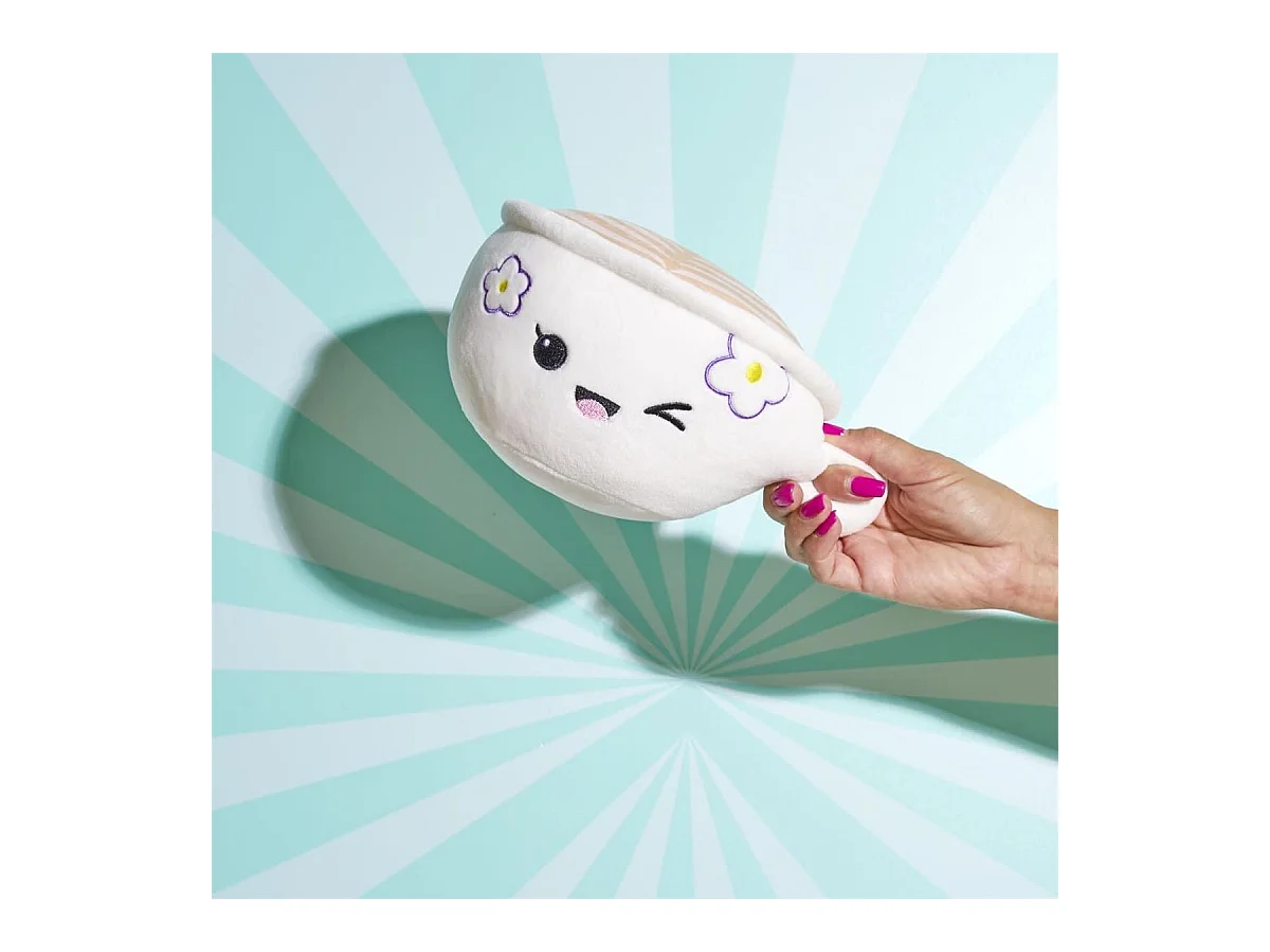 Peluche tasse de café kawaii en polyester (H18 cm)