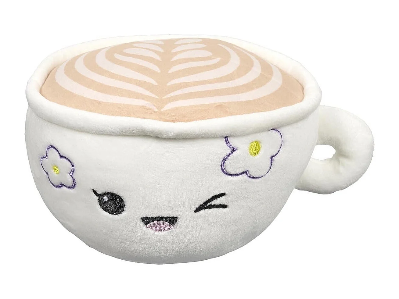 Peluche tasse de café kawaii en polyester (H18 cm)