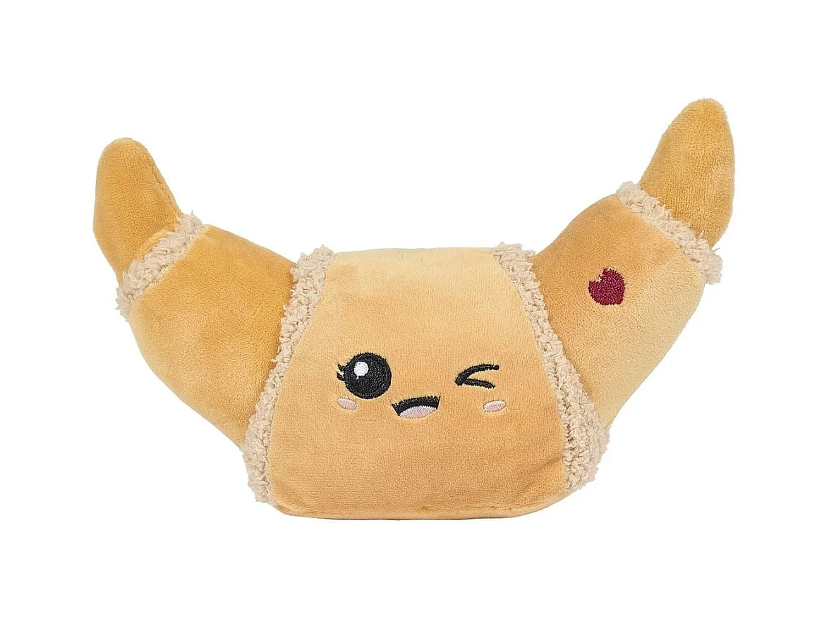 Peluche croissant kawaii en polyester (H13 cm)
