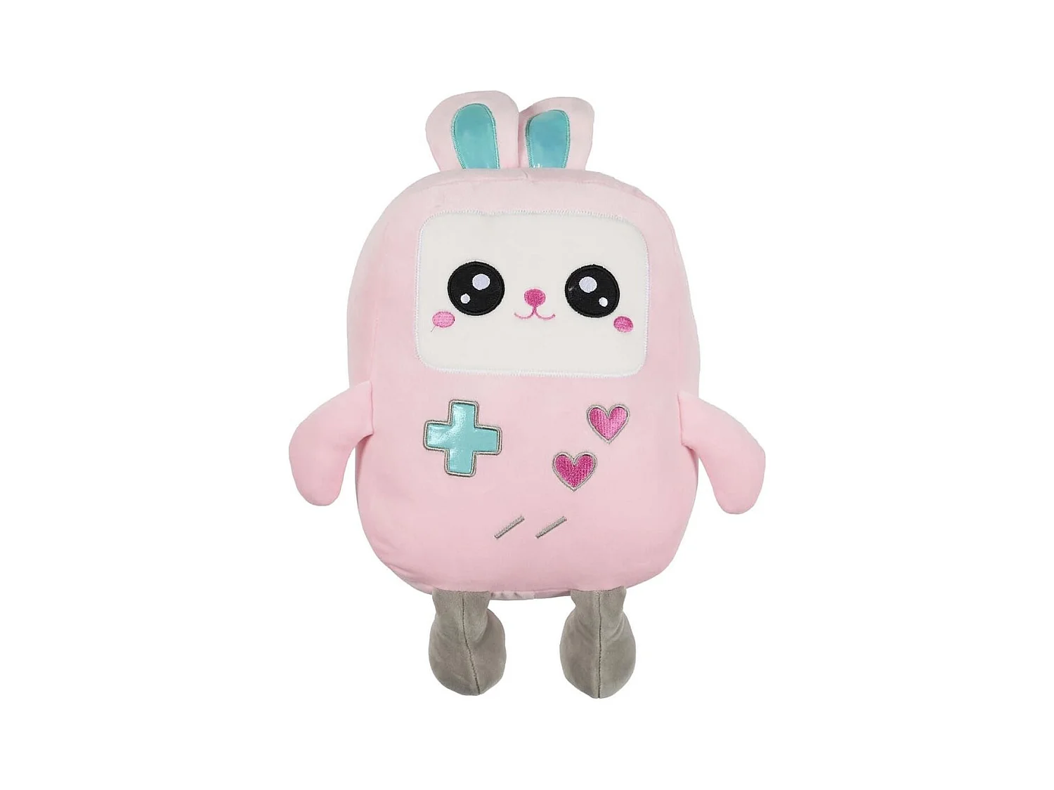 Peluche lapin jeu video kawaii en polyester (H29 cm)